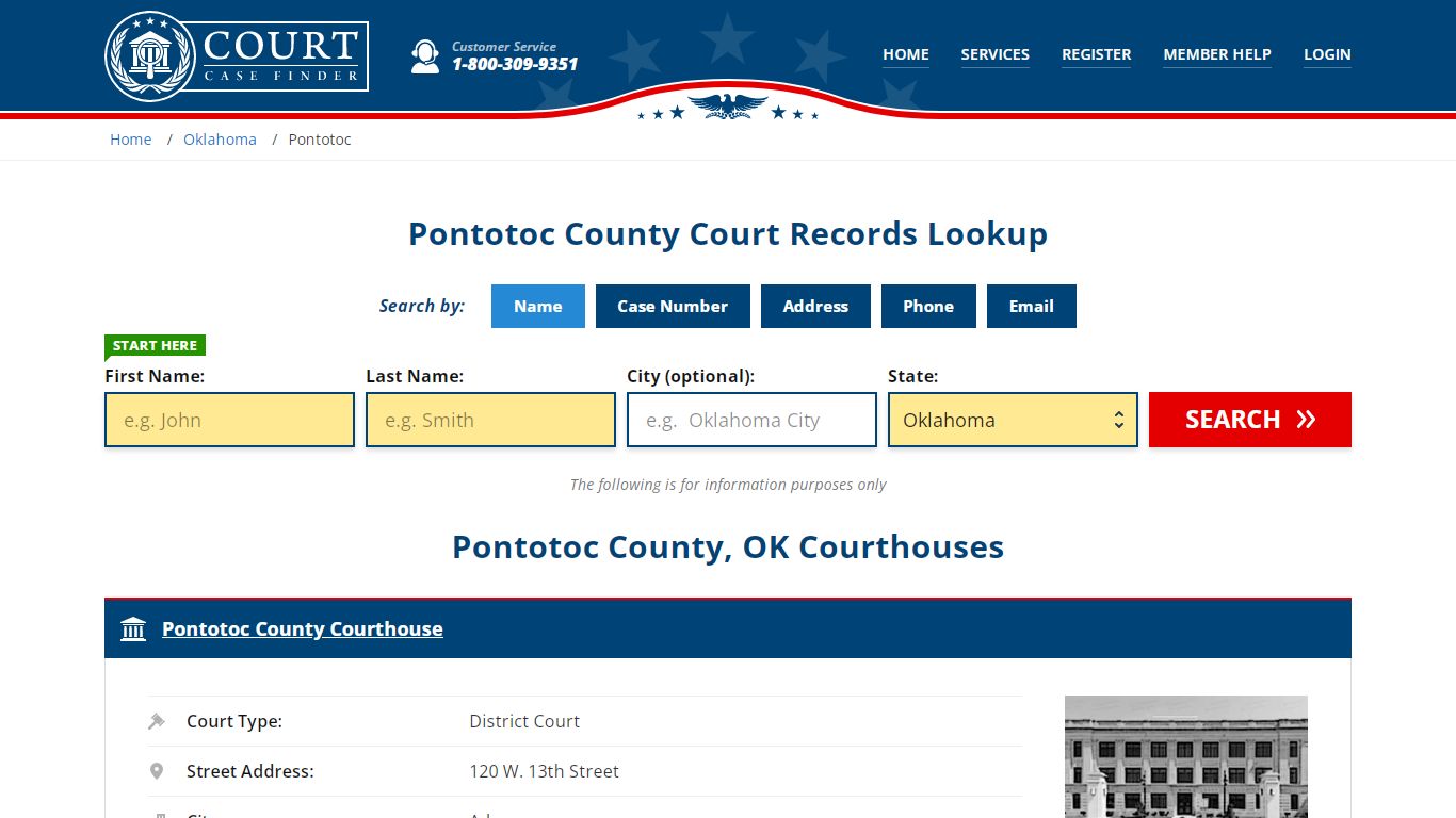 Pontotoc County Court Records | OK Case Lookup